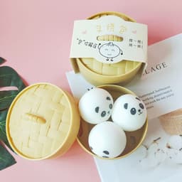 image-Chuanghong Toys TPR Stress Relief Steamed Bun Squeeze Toy 9cm