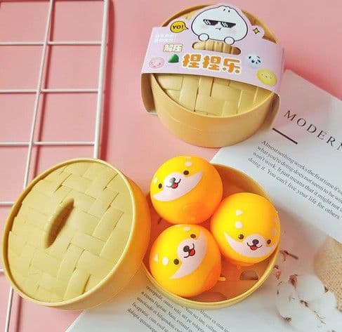 image-Chuanghong Toys TPR Stress Relief Steamed Bun Squeeze Toy 9cm