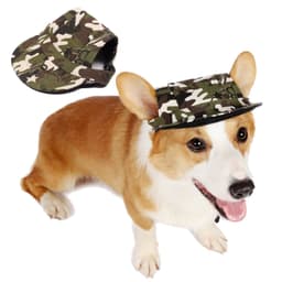 image-Dog Princess Hat Pet Baseball Cap Beret Striped Oxford Cloth