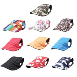 image-Dog Princess Hat Pet Baseball Cap Beret Striped Oxford Cloth