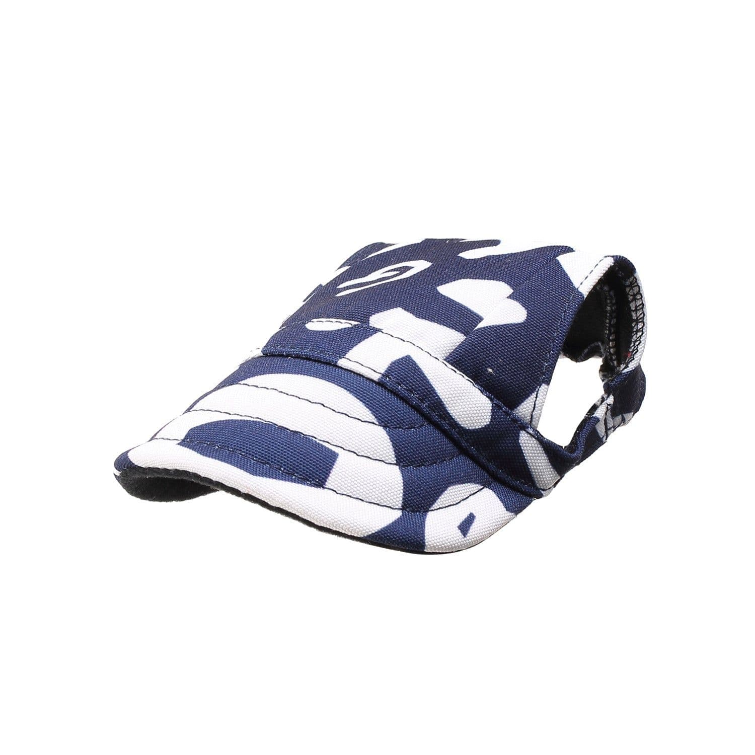 image-Dog Princess Hat Pet Baseball Cap Beret Striped Oxford Cloth