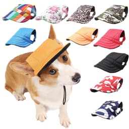image-Dog Princess Hat Pet Baseball Cap Beret Striped Oxford Cloth