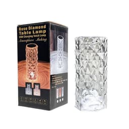image-Crystal Rose Lamp USB Rechargeable Touch Control Bedside Night Light