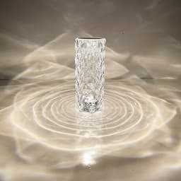 image-Crystal Rose Lamp USB Rechargeable Touch Control Bedside Night Light