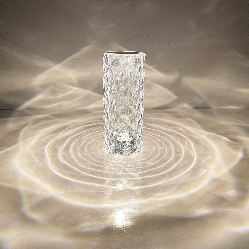 image-Crystal Rose Lamp USB Rechargeable Touch Control Bedside Night Light