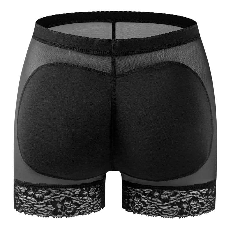 image-Women's Padded Hip Lift Shaping Boxer Briefs Polyester Underwear