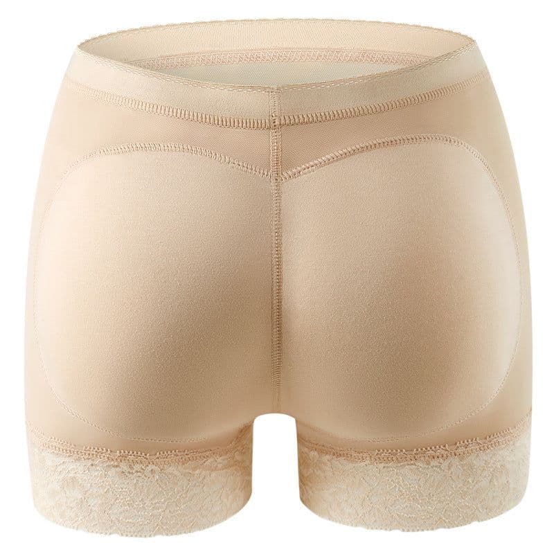 image-Women's Padded Hip Lift Shaping Boxer Briefs Polyester Underwear
