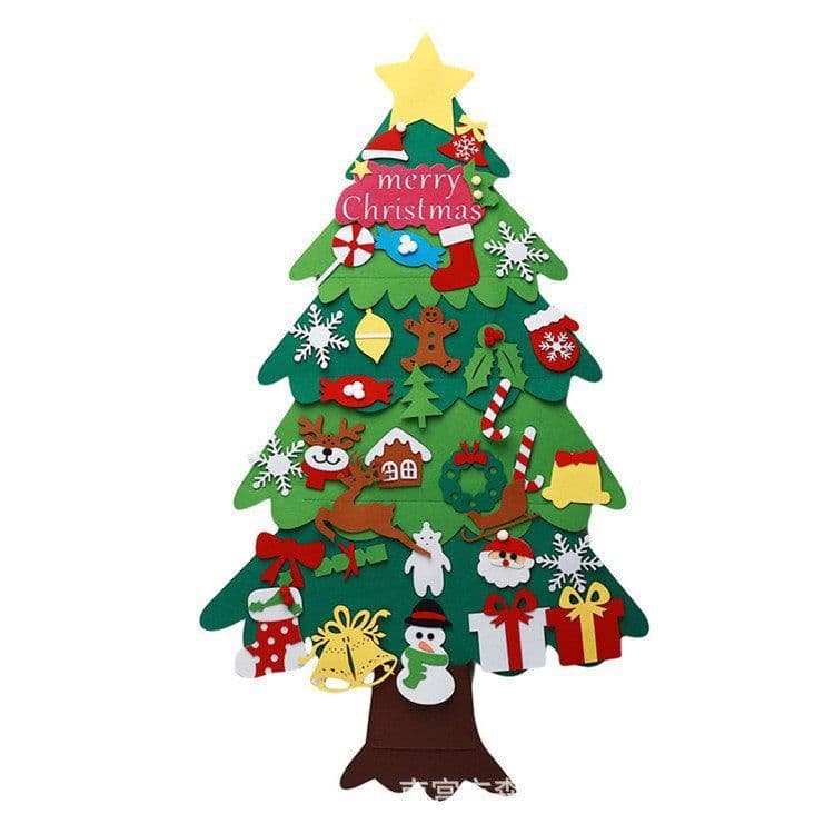 image-Felt Snowman Christmas Ornament DIY Handmade Craft Kit