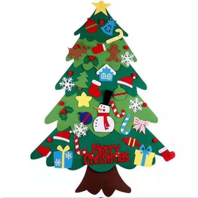 image-Felt Snowman Christmas Ornament DIY Handmade Craft Kit