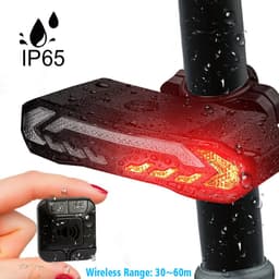 image-DEEMOUNT LED Bike Tail Light USB Rechargeable with Turn Signal