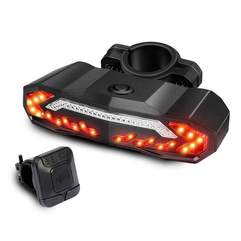 image-DEEMOUNT LED Bike Tail Light USB Rechargeable with Turn Signal
