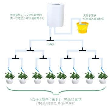 image-Yidian Automatic Drip Irrigation System for Indoor Plants YDJH08