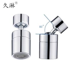 image-Long Shower Faucet Aerator 80° Rotating All-Copper Universal Bubbler