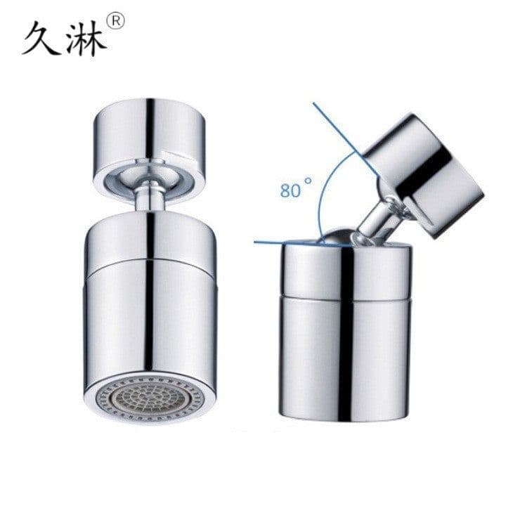 image-Long Shower Faucet Aerator 80° Rotating All-Copper Universal Bubbler