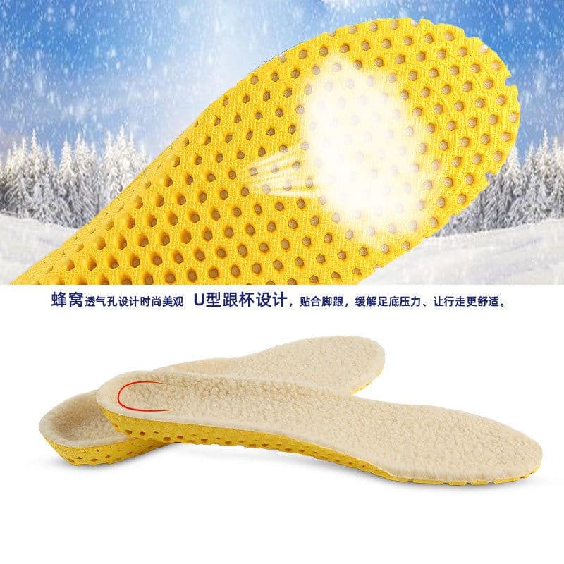 image-Insole Winter Warm Lamb Wool Thickened Full Pad Unisex Sports