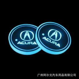 image-LED Car Cup Holder Coaster with Colorful Light Acrylic Argo