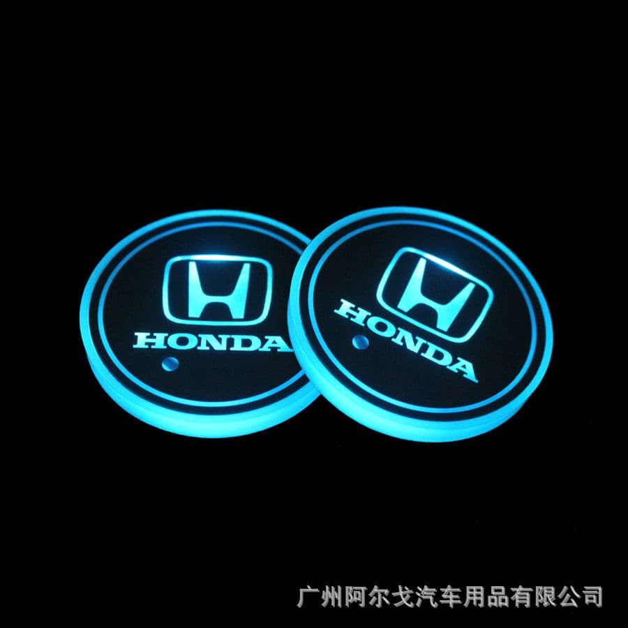 image-LED Car Cup Holder Coaster with Colorful Light Acrylic Argo