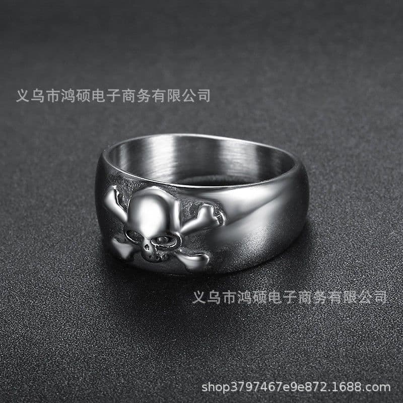 image-Women's Skull Ring Alloy Silver Unisex Skeleton Ring PT1214