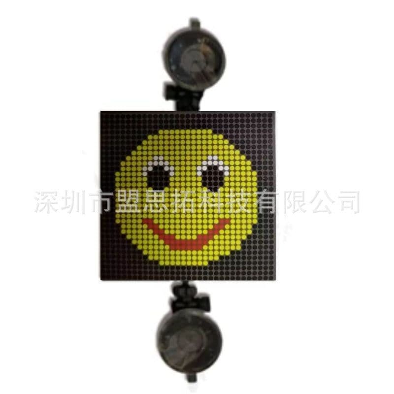 image-MST LED Car Rear Window Display 64x64 Emoji Expression Screen