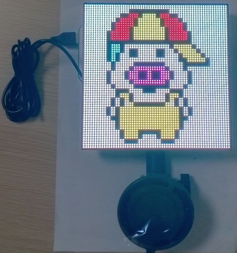 image-MST LED Car Rear Window Display 64x64 Emoji Expression Screen