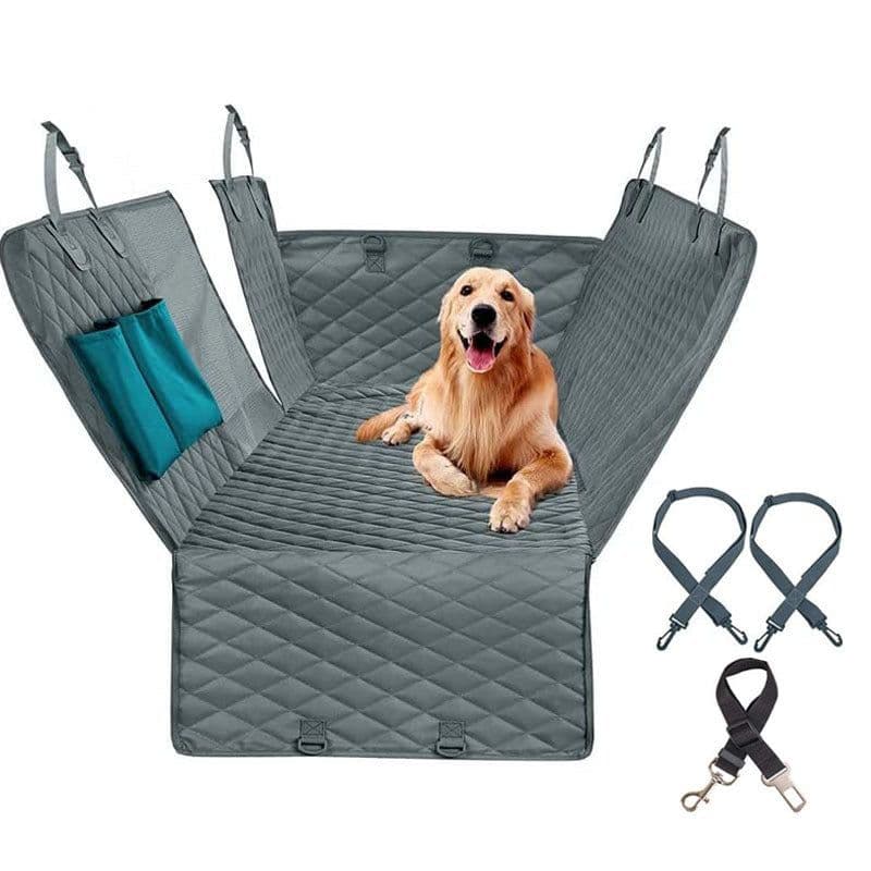 image-Dog Car Seat Cover Waterproof Quilted 153x143cm Black