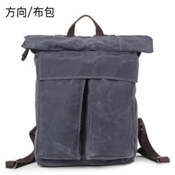 image-Direction Canvas Backpack Retro School Bag 36-55L