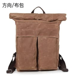 image-Direction Canvas Backpack Retro School Bag 36-55L