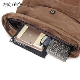 image-Direction Canvas Backpack Retro School Bag 36-55L