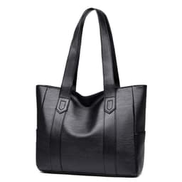image-Women's PU Leather Shoulder Bag Large Capacity Tote Messenger