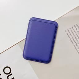 image-MagSafe Leather Card Holder for iPhone 12 13 Magnetic Wallet