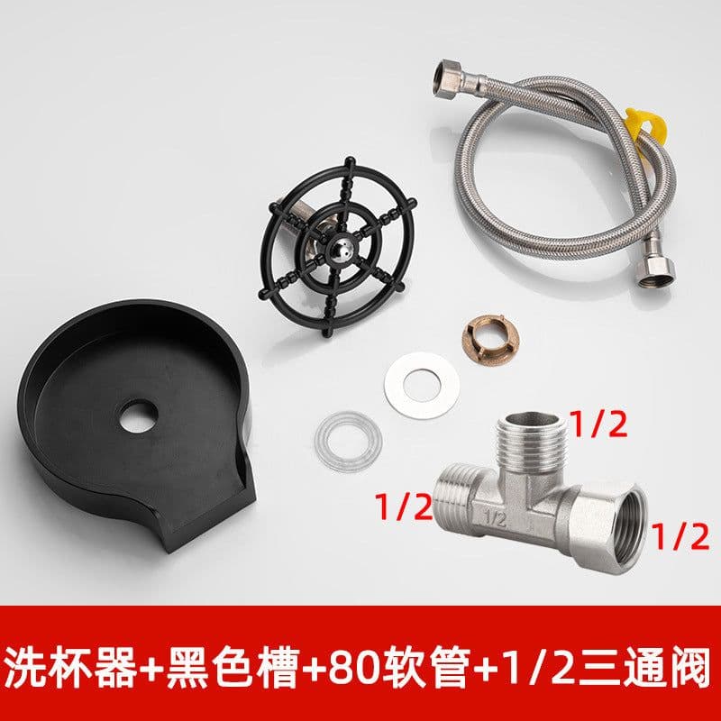 image-Commercial Cup Washer Faucet Copper High Pressure Bar Sink