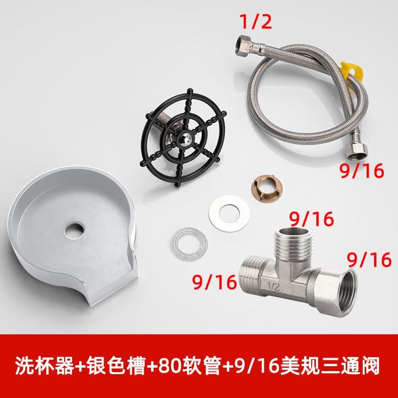 image-Commercial Cup Washer Faucet Copper High Pressure Bar Sink