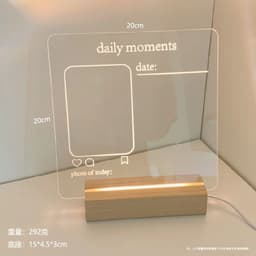 image-ALLYACE Transparent Acrylic Writing Board Erasable Message Board