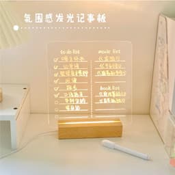 image-ALLYACE Transparent Acrylic Writing Board Erasable Message Board