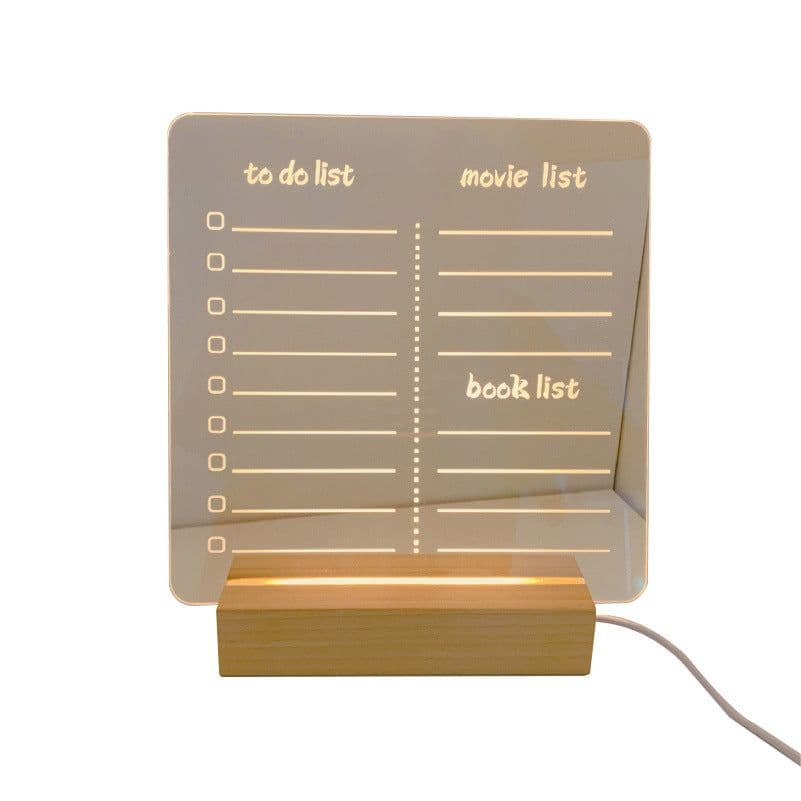 image-ALLYACE Transparent Acrylic Writing Board Erasable Message Board