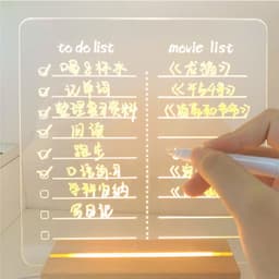image-ALLYACE Transparent Acrylic Writing Board Erasable Message Board