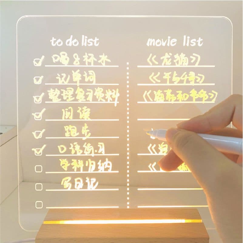 image-ALLYACE Transparent Acrylic Writing Board Erasable Message Board