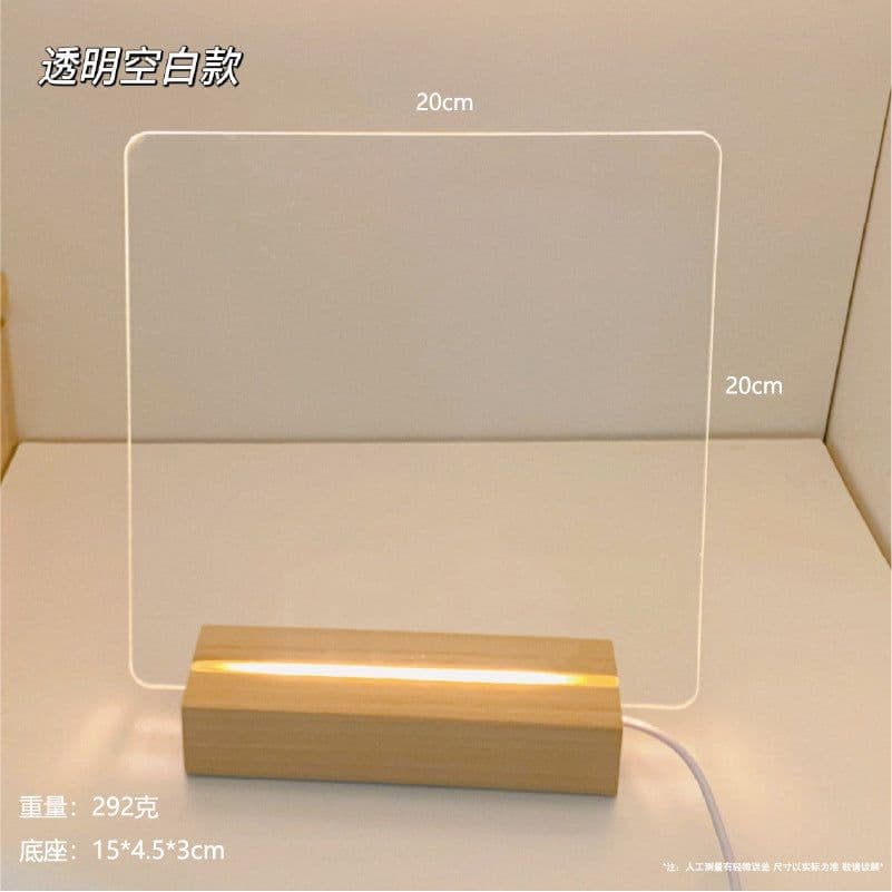 image-ALLYACE Transparent Acrylic Writing Board Erasable Message Board
