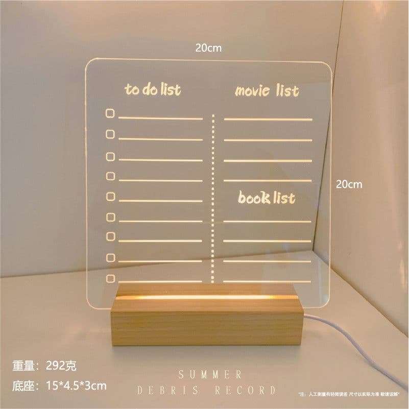 image-ALLYACE Transparent Acrylic Writing Board Erasable Message Board