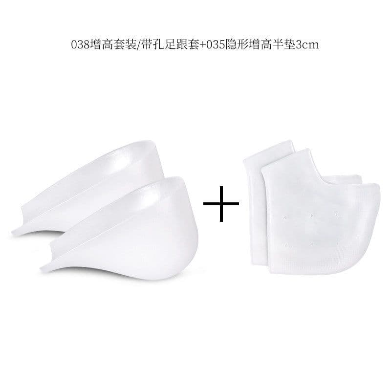 image-Invisible Half Size Heel Pad Shock-Absorbing Shoe Insoles