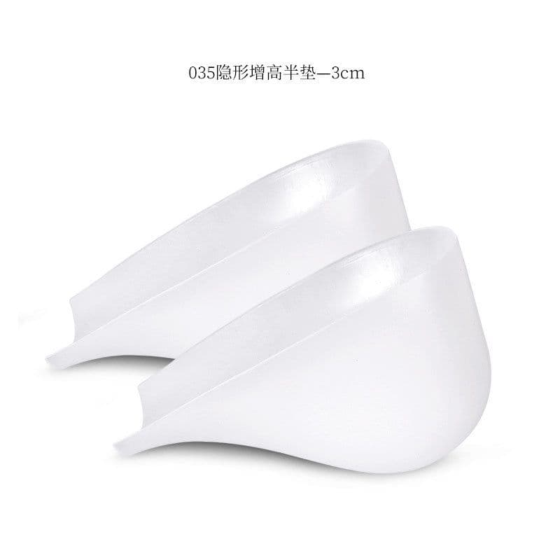 image-Invisible Half Size Heel Pad Shock-Absorbing Shoe Insoles