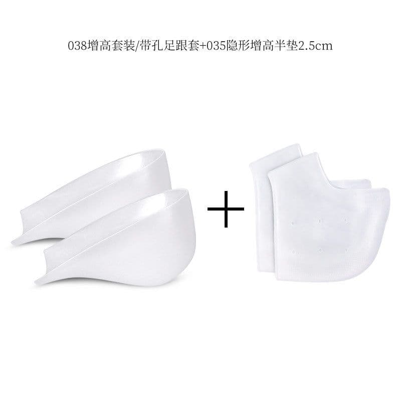 image-Invisible Half Size Heel Pad Shock-Absorbing Shoe Insoles