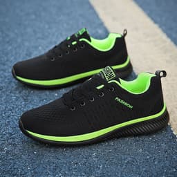 image-Men's Casual Running Shoes Breathable Mesh Sneakers Low-Top