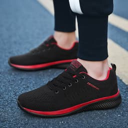 image-Men's Casual Running Shoes Breathable Mesh Sneakers Low-Top