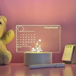 image-Insch Acrylic LED Calendar Message Board with Pen 100x150mm