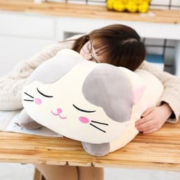 image-Creative Soft Cat Plush Toy 80cm Brown Elastic Fleece