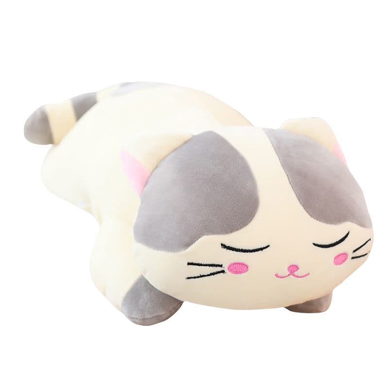 image-Creative Soft Cat Plush Toy 80cm Brown Elastic Fleece