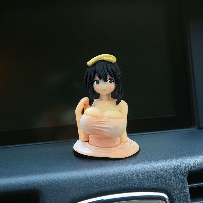 image-Sakuragi PVC Kanako Figure Car Dashboard Decoration 5.6cm