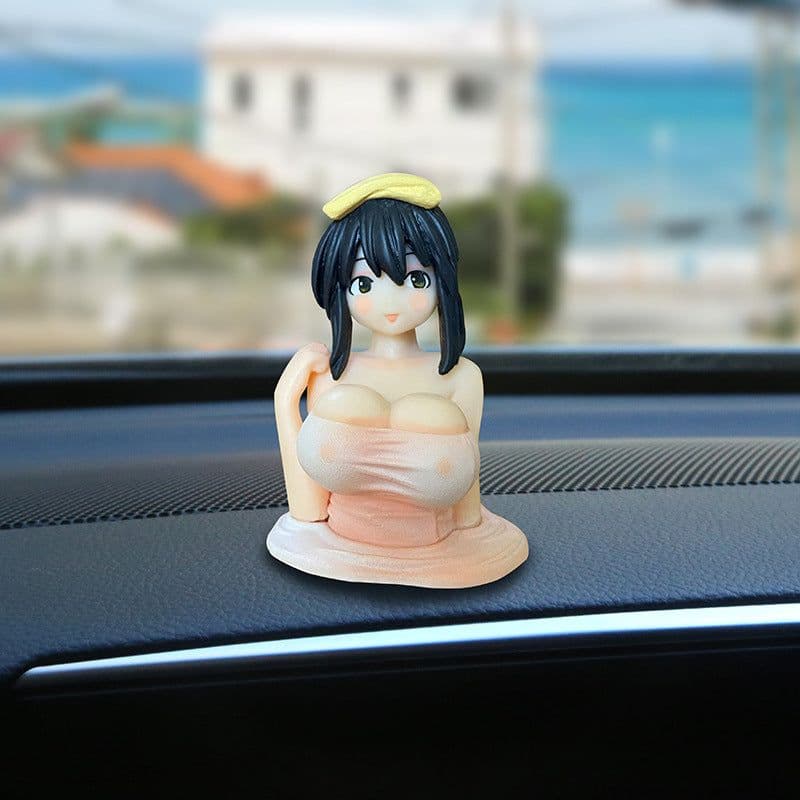image-Sakuragi PVC Kanako Figure Car Dashboard Decoration 5.6cm