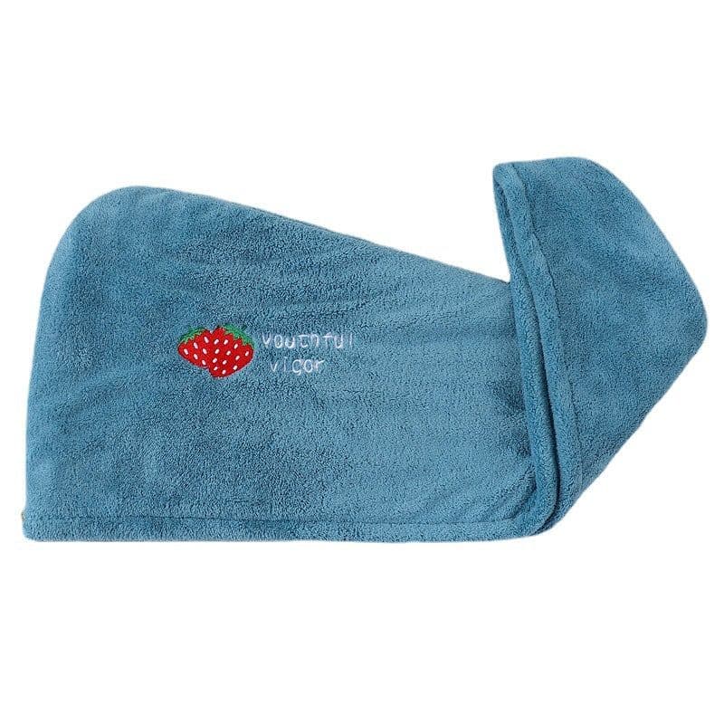 image-CozyYarn Coral Fleece Dry Hair Cap Towel Wrap 25x65cm